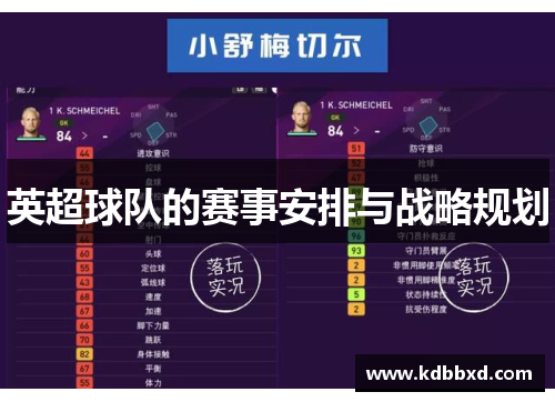 英超球队的赛事安排与战略规划